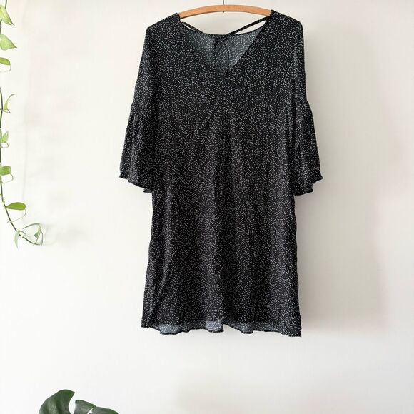 NWT ZARA Basic Women's Black Polka Dot Dress Size XSmall - Picture 5 of 6